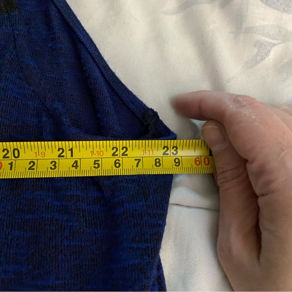 MBLM by Tess Holliday Plus Size Designer Women’s Shirt Blue Metallic Details - Picture 8 of 9